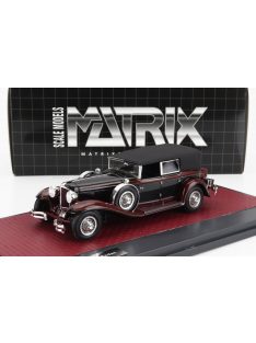   Matrix Scale Models - CORD L-29 PHAETON SEDAN CABRIOLET CLOSED 1931 BLACK RED