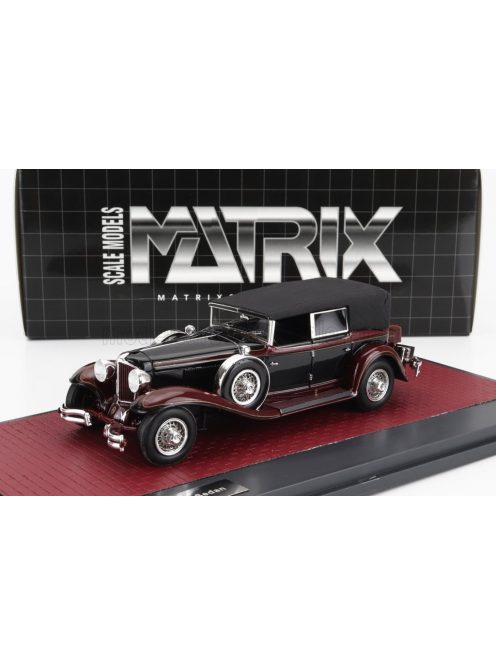 Matrix Scale Models - CORD L-29 PHAETON SEDAN CABRIOLET CLOSED 1931 BLACK RED