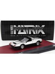   Matrix Scale Models - FERRARI 512BB TARGA STRAMAN 1978 SILVER BLACK