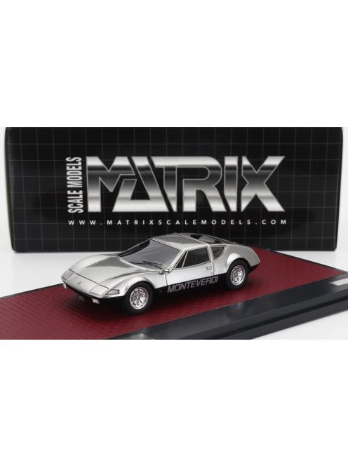 Matrix Scale Models - MONTEVERDI HAI 450 GTS 1973 SILVER BLACK