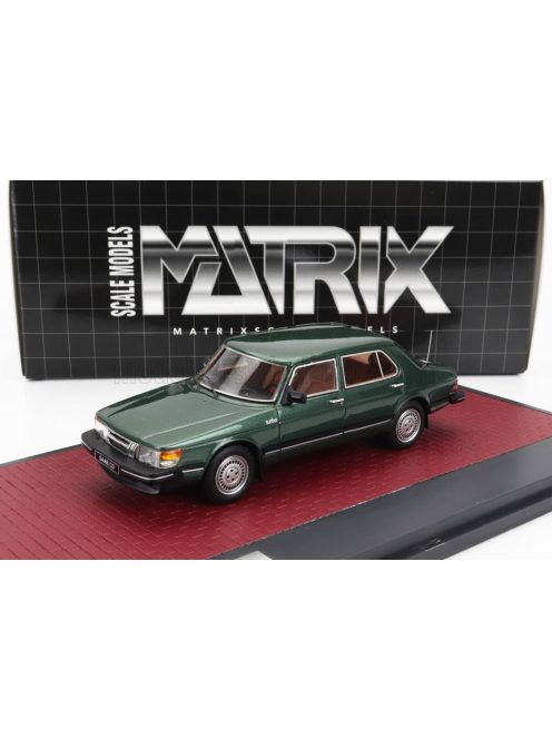 Matrix Scale Models - SAAB 900 CD TURBO 1986 GREEN MET