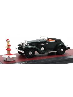   Matrix Scale Models - STUZT DV32 SUPER BEARCAT CABRIOLET OPEN 1932 - CHRISTMAS EDITION 2024 WITH GIRL FIGURE GREEN