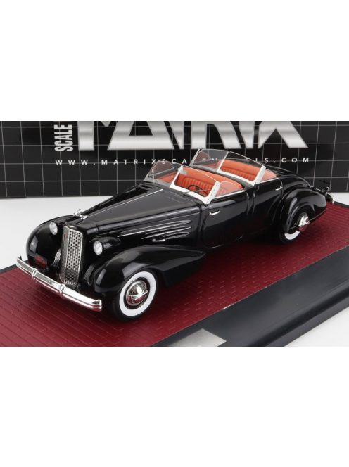 Matrix Scale Models - CADILLAC V16 DUAL COWL SPORT PHEATON CABRIOLET OPEN 1937 BLACK