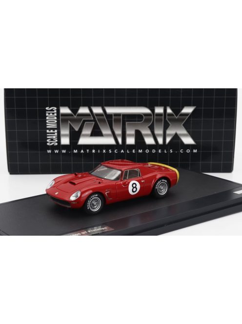 Matrix Scale Models - ISO RIVOLTA 6000GT STRADALE PROTOTIPO N 8 DAYTONA NEMBO 1965 RED YELLOW