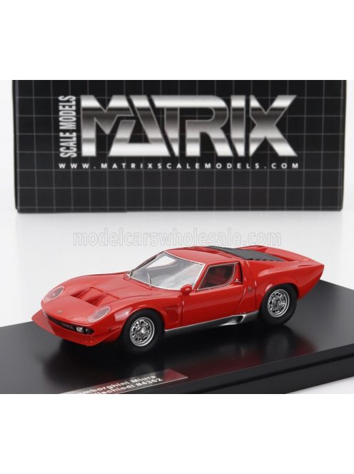 Matrix Scale Models - LAMBORGHINI MIURA P400S MILLECHIODI 1969 RED