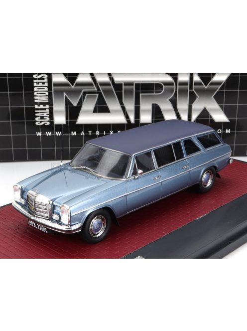 Matrix Scale Models - MERCEDES BENZ V114 LWB CRAYFORD ESTATE 1971 LIGHT BLUE MET