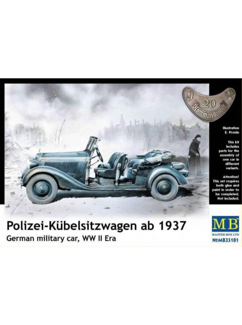 Master Box - Polizei-Kuebelsitzwagen ab 1937,German military car, WW II Era