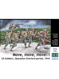   Master Box - Move,move,move!!! US Soldiers ,Operation Overlord period,1944