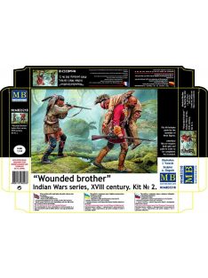   Master Box - Wounded brother. Indian Wars series, XVIII century. Kit No. 2