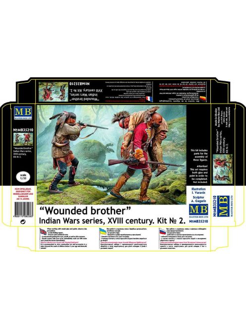 Master Box - Wounded brother. Indian Wars series, XVIII century. Kit No. 2