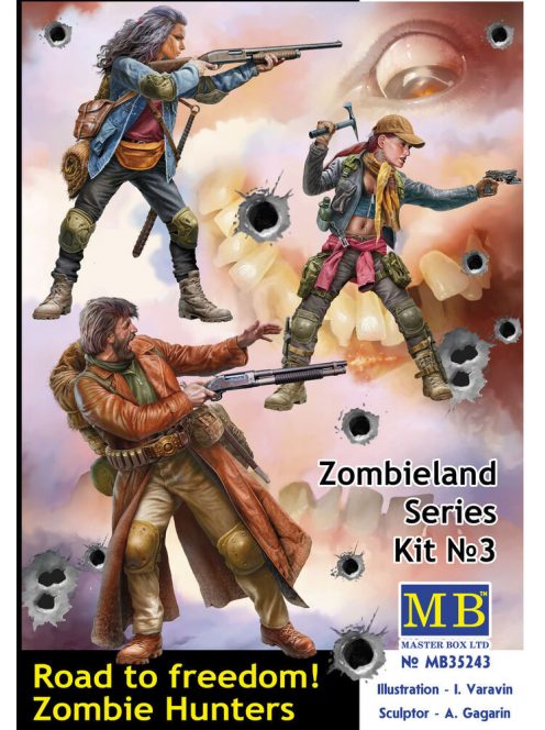 Master Box - Road to freedom. Zombie Hunters. Zombieland series, Kit No. 3