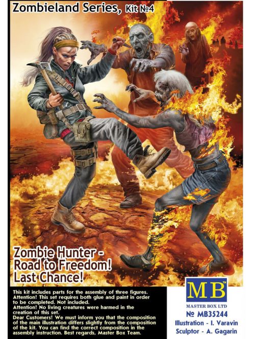 Master Box - Zombie Hunter - Road to Freedom! Last Chance! Zombieland Series, Kit No. 4