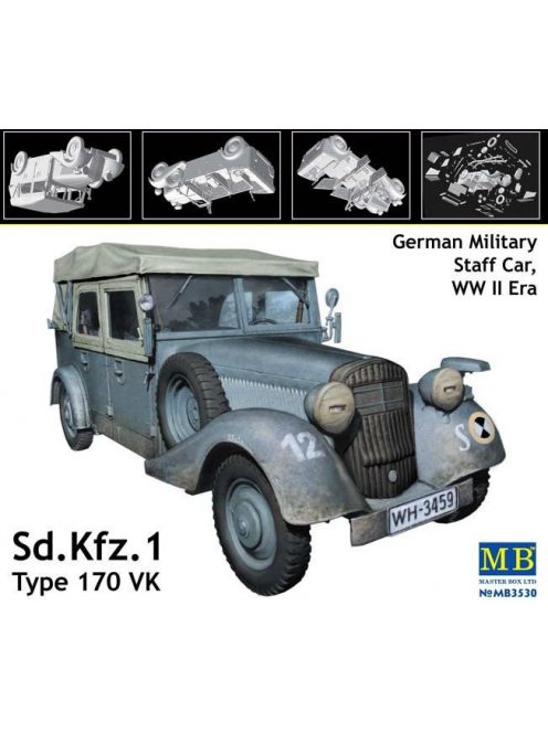 Master Box - Sd.Kfz. 1 Type 170 VK,German military staff car, WW II era