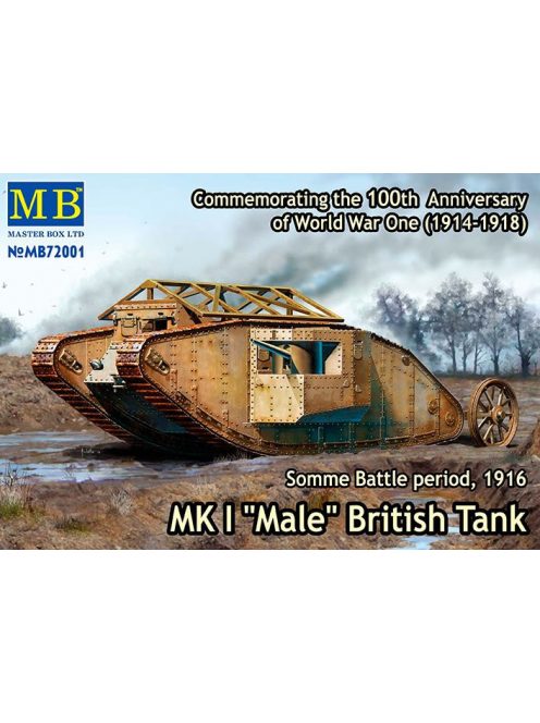 Master Box - "MK I Male" British Tank, Somme Battle period, 1916