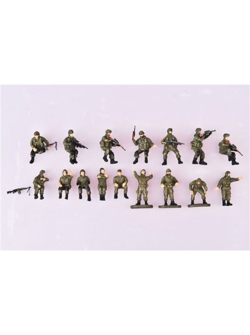 Modelcollect - Russian modern Crew a.soldier set(16 pic plastic weapon included,two type colors)