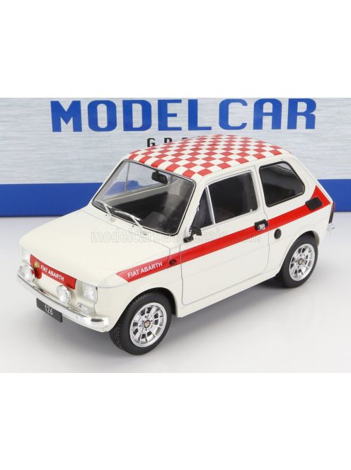 MCG - FIAT 126 LOOK ABARTH 1972 WHITE RED