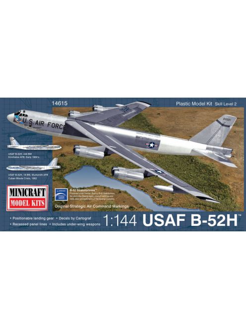 Minicraft - 1/144 B-52 H Superfortress SAC with 2 marking options