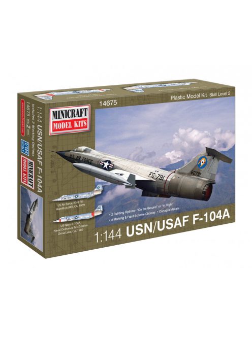 Minicraft - 1/144 F-104A USAF with 2 marking options
