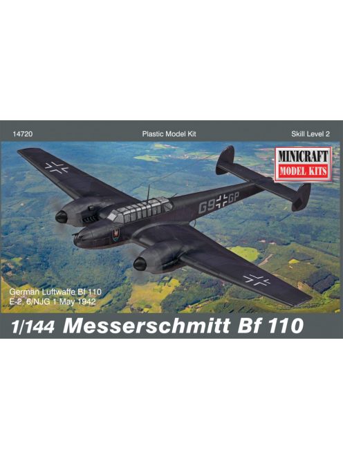 Minicraft - 1/144 Bf-110 Messerschmitt with 2 marking options