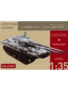   Modelcollect - Fist of War, German E100 super heavy tank , Ausf.G, 105mm twin guns