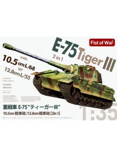   Modelcollect - E-75 heavy tank 2 in 1 10.5cm & 12.8cm KwK Gun  King tiger III