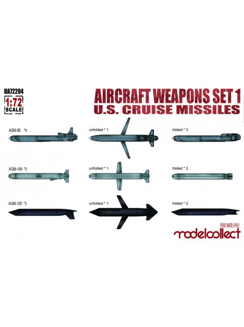 Modelcollect - Aircraft weapons set1 U.S.cruise missile