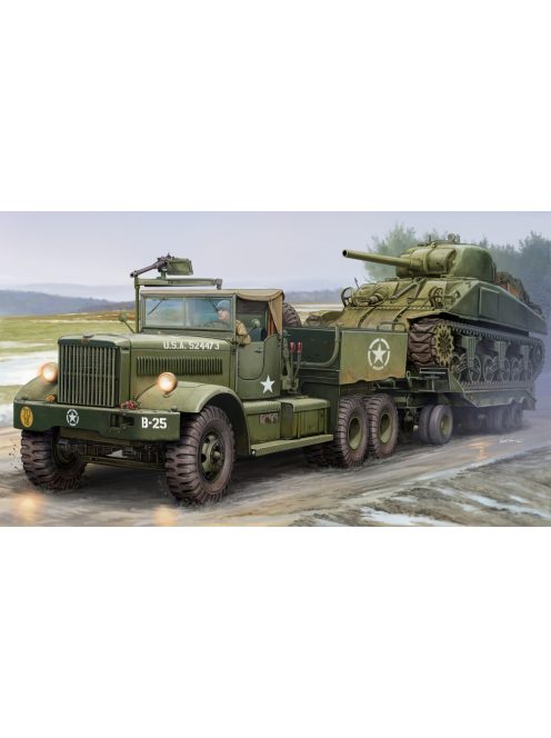 Merit - US M19 Tank Transporter With Soft Top Cab