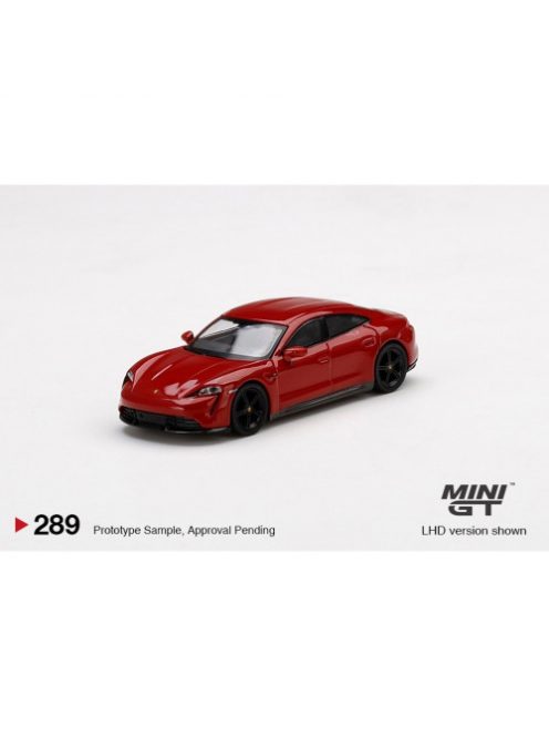 Minigt - 1:64 Porsche Taycan Turbo S, Carmine Red 2021 - Mini Gt