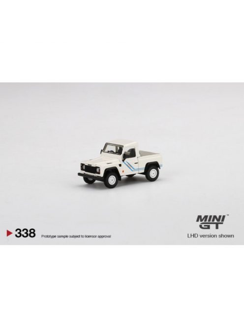 Minigt - 1:64 Land Rover Defender 90 Pickup White (Lhd) - Mini Gt