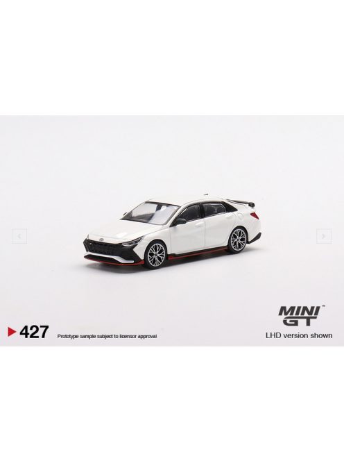 Minigt - 1:64 Hyundai Elantra N Ceramic White 2021  - MINI GT 