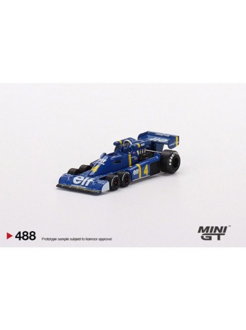 Minigt - 1:64 Tyrell P34 6-Wheeler #4 Spanish Gp, 1976, Blue/Yellow - Mini Gt