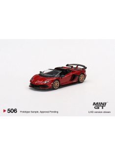   Minigt - Lamborghini Aventador Svj Roadster Rosso Efesto (Red) (Lhd) - Mini Gt