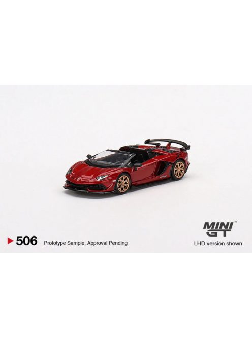 Minigt - Lamborghini Aventador Svj Roadster Rosso Efesto (Red) (Lhd) - Mini Gt