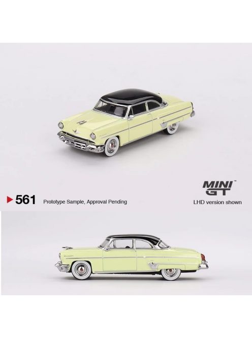 Minigt - 1:64 Lincoln Capri 1954 Premiere Yellow (LHD) - MINI GT