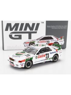   TrueScale - NISSAN SKYLINE GT-R (R32) Gr.A CASTROL N 23 WINNER MACAU GUIA RACE 1990 M.HASEMI WHITE GREEN RED