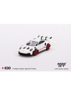   Minigt - 1:64 Porsche 911 (992) GT3 RS White with Pyro Red Accent Package, White (LHD) - MINI GT