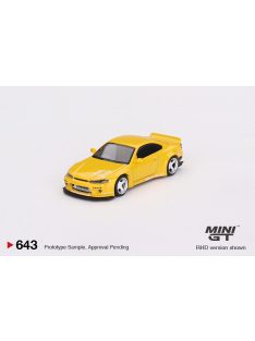   Minigt - 1:64 Nissan Silvia S15 Rocket Bunny 1999 - 2002, Bronze Yellow - MINI GT