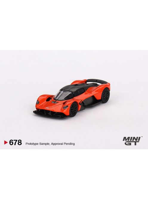 Minigt - 1:64 Aston Martin Valkyrie, Orange/Black (LHD) - MINI GT