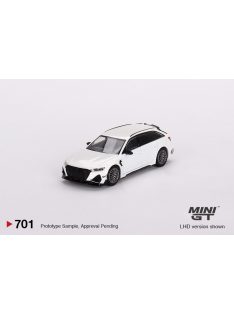   Minigt - 1:64 Audi ABT RS6-R Glacier White Metallic 2020 (LHD) - MINI GT