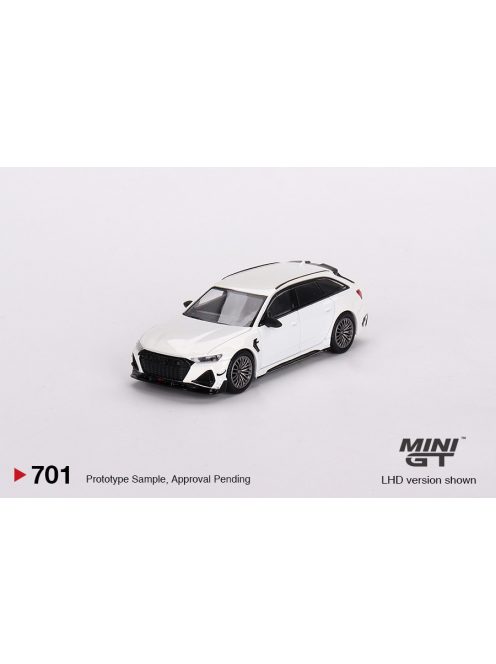 Minigt - 1:64 Audi ABT RS6-R Glacier White Metallic 2020 (LHD) - MINI GT