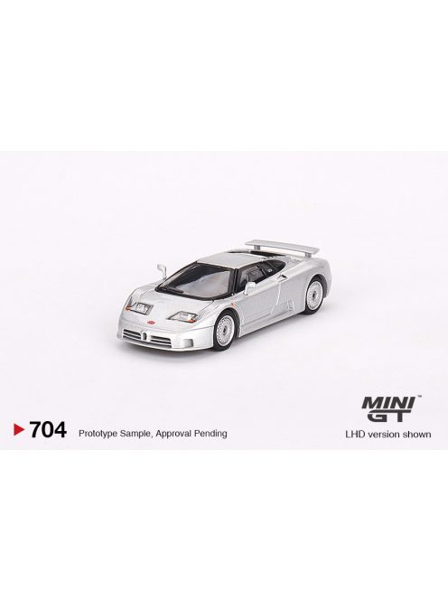 Minigt - 1:64 Bugatti EB110 GT Grigio Chiaro 1995 (LHD) - MINI GT