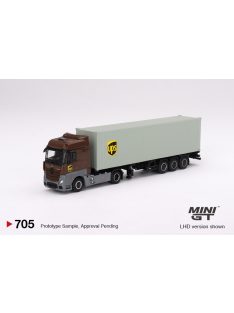   Minigt - 1:64 Mercedes-Benz Actros with 40 Ft Container "UPS Europe" 2023 (LHD) - MINI GT