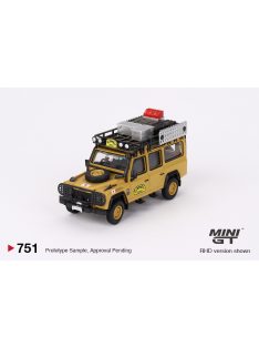   Minigt - 1:64 Land Rover Defender 110 Camel Trophy Amazon Team Japan 1989 Yellow (RHD) - MINI GT