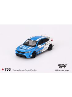   Minigt - 1:64 Honda Civic Type R #3 Pace Car 2023 Blue (LHD) - MINI GT