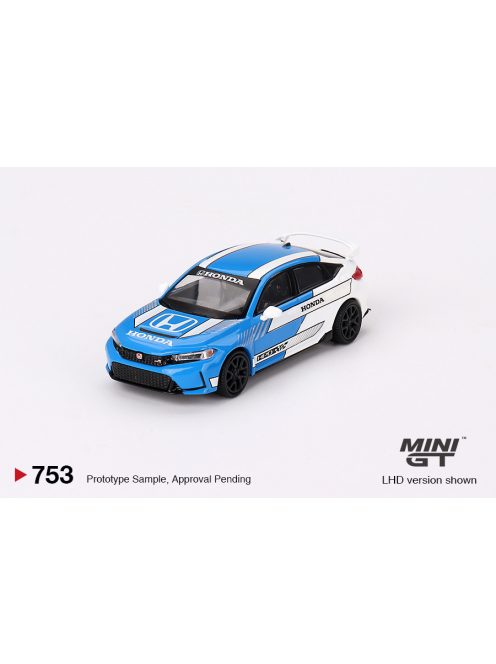 Minigt - 1:64 Honda Civic Type R #3 Pace Car 2023 Blue (LHD) - MINI GT