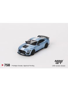   Minigt - 1:64 Ford Mustang Shelby GT500 Heritage Edition Brittany Blue 2022 (LHD) - MINI GT