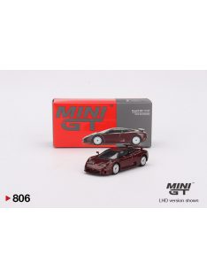   Minigt - 1:64 Bugatti EB110 GT Dark Red Metallic 1995 (LHD) - MINI GT