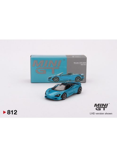 Minigt - 1:64 McLaren 750S Spider Belize Blue 2024 (LHD) - MINI GT