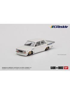   Minigt - 1:64 Datsun Kaido House 510 Pro Street Greddy, Pearl White, 1972 - Mini Gt