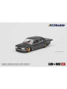   Minigt - 1:64 Datsun Kaido House 510 Pro Street Greddy, Gun Metal Grey - Mini Gt